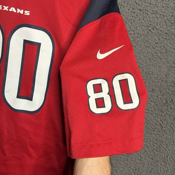 NFL Nike On Field Houston Texans HOF Andre Johnson #80 Battle Red Jersey XL - Picture 10 of 16